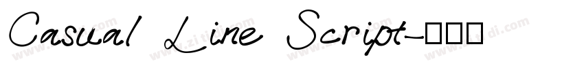 Casual Line Script字体转换